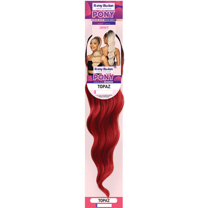 3 Pack, Jan-REMY ILLUSION PONY TOPAZ 24"