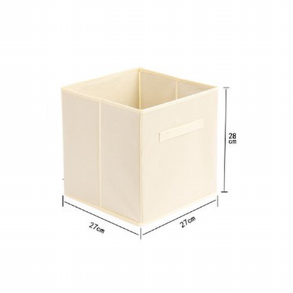 Collapsible Fabric Storage Cubes Organizer Set with Handles 6 Units (3 Color Options)