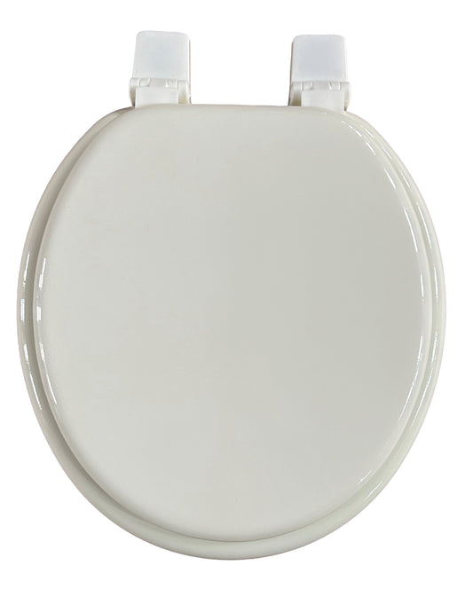 17''molded wood toilet seat with plastic hinge - Weshop876