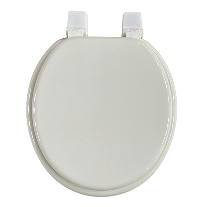 17''molded wood toilet seat with plastic hinge