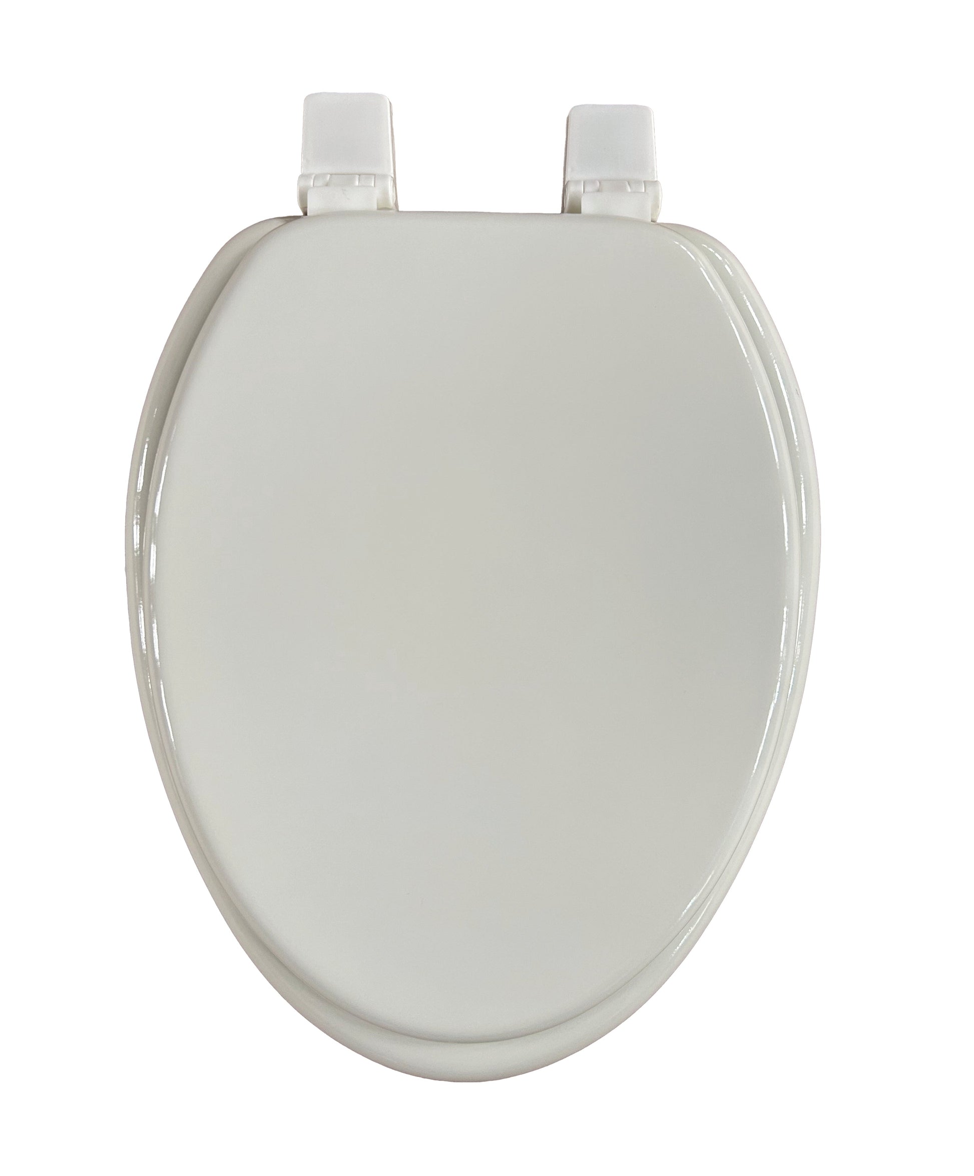 19''molded wood toilet seat with plastic hinge - Weshop876