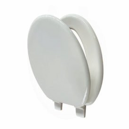 Elongted 19''molded wood toilet seat with plastic hinge