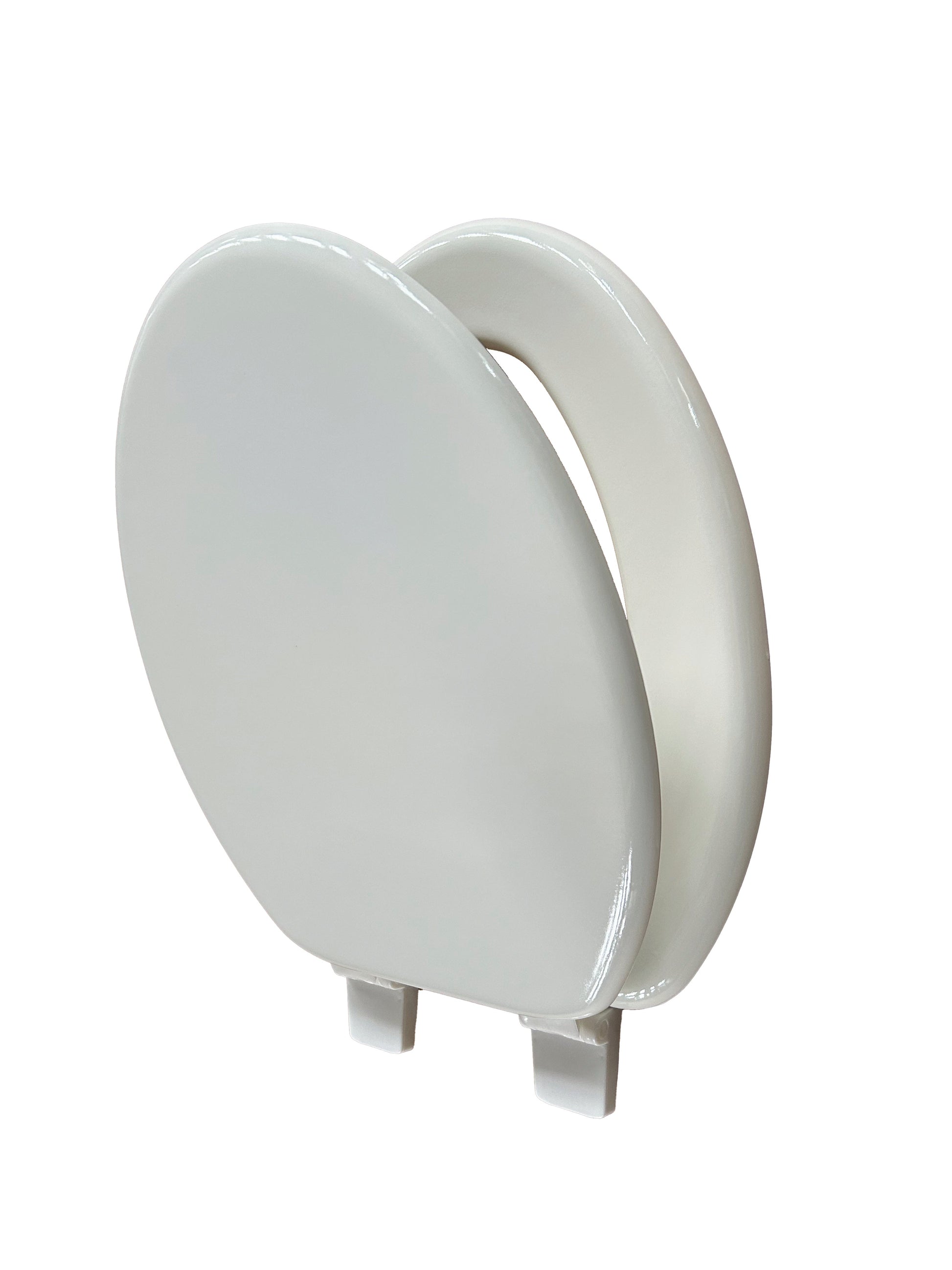 19''molded wood toilet seat with plastic hinge - Weshop876