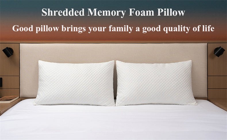 Shredded Memory Foam Pillows Set of 2 - Weshop876