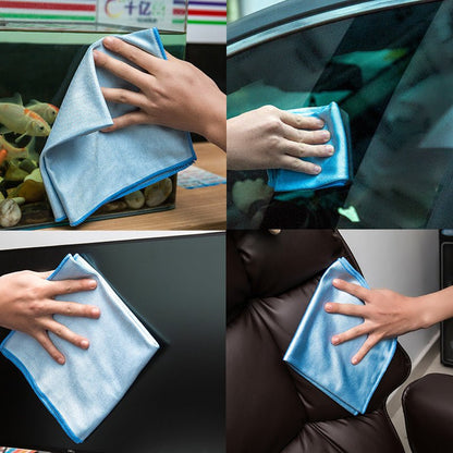 6-Piece Multicolor Microfiber Glass Cleaning Cloth