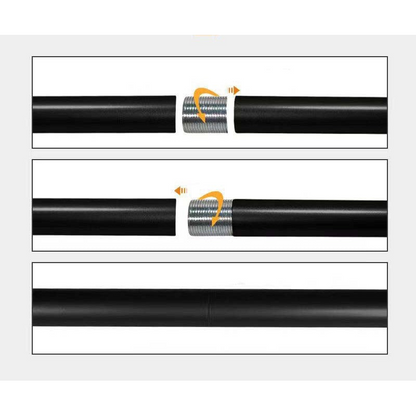 Extendable Curtain Rods Black 72 inches to 144 inches, Black