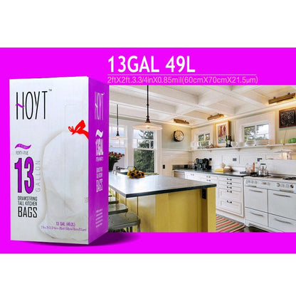 8 GAL/13 GAL/30 GAL Drawstring Trash Bags No - Tear Design Clean Fresh Scent - Weshop876