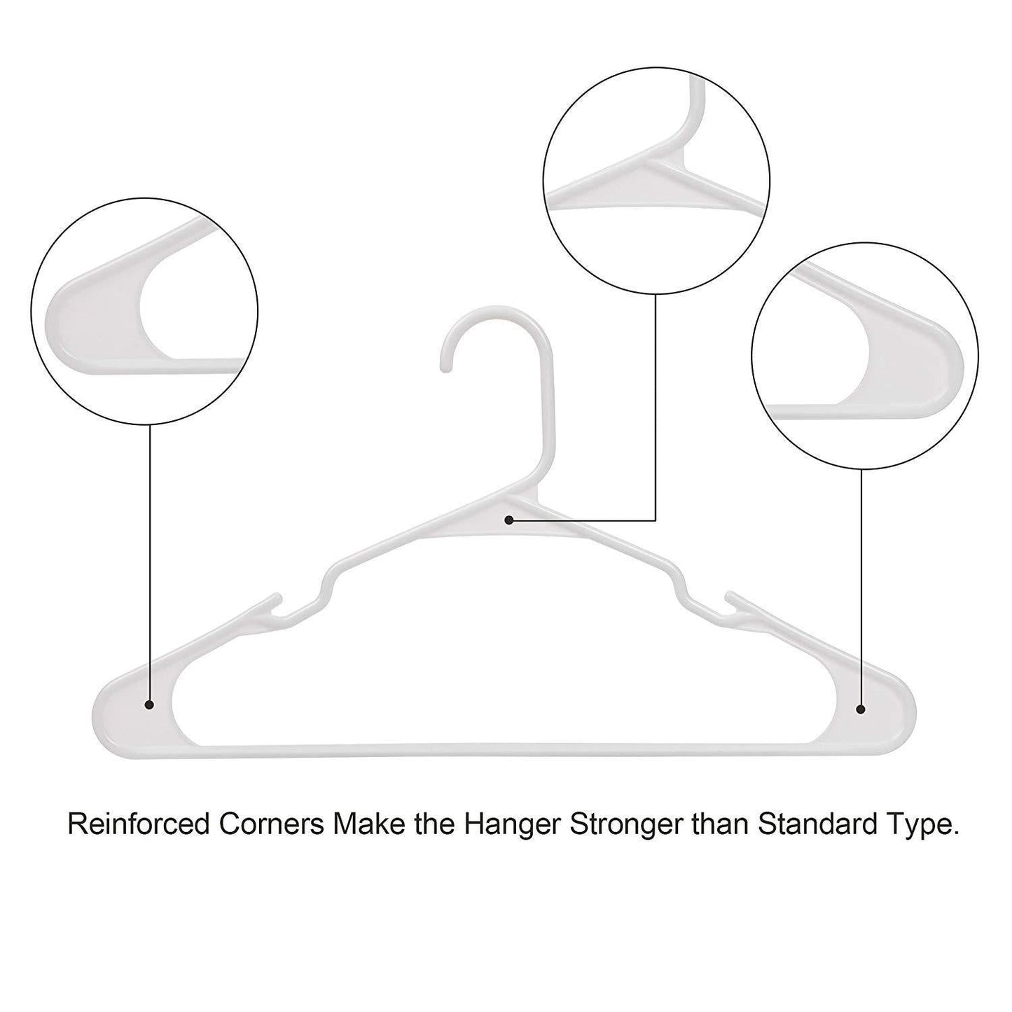 Plastic Clothes Hangers 20 Pack - Weshop876