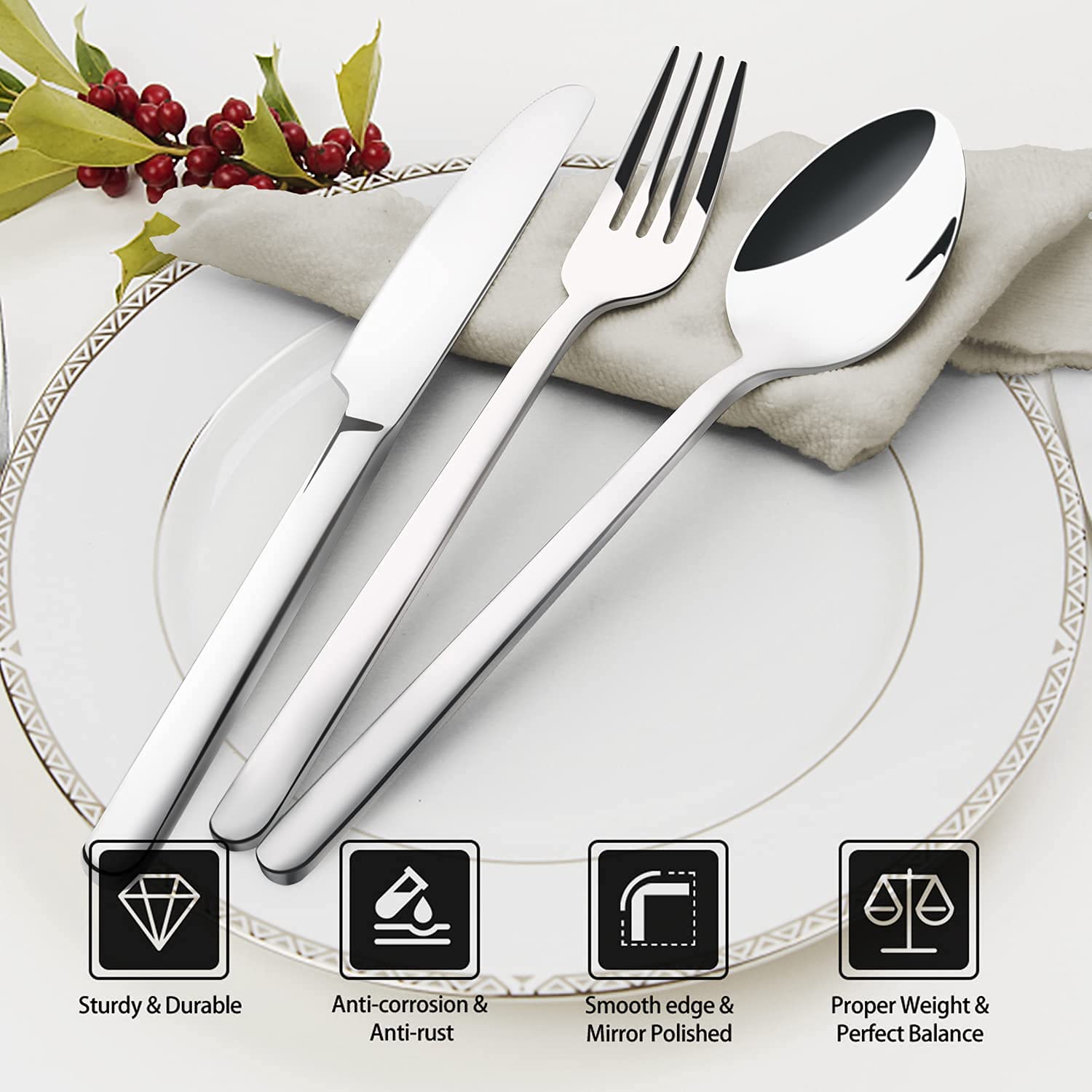 18/10 Stainless Steel Silverware - Weshop876