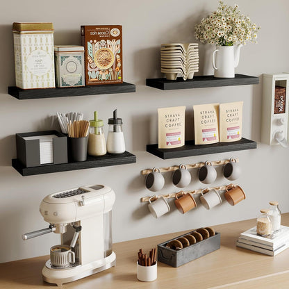 Floating Shelves for Wall Set of 4, 16 Inch