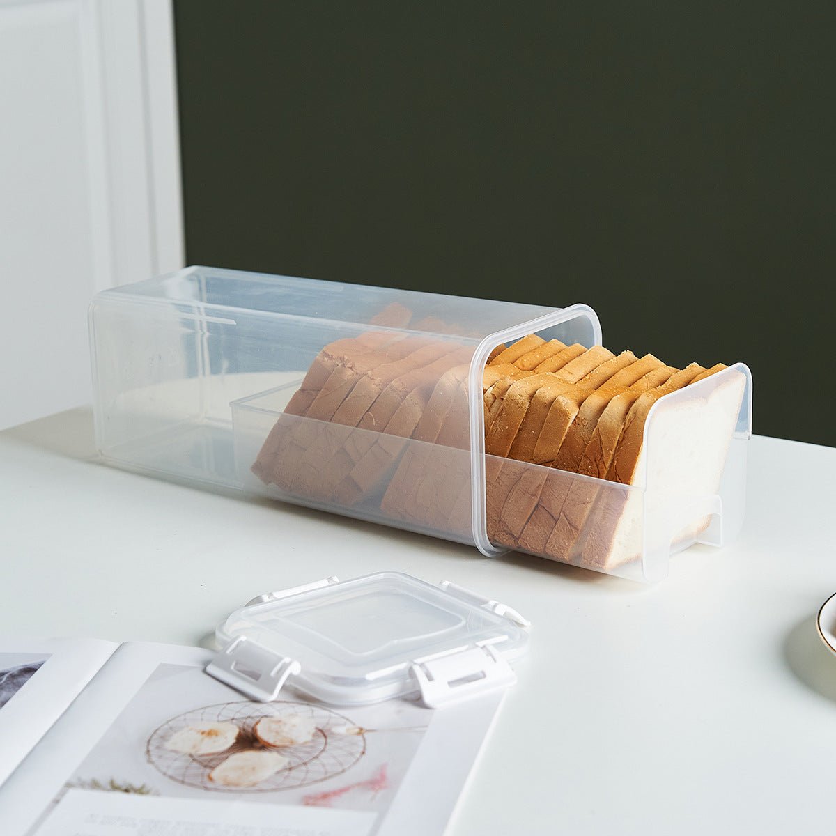 Plastic Bread Container, BPA Free, Food Grade - Weshop876