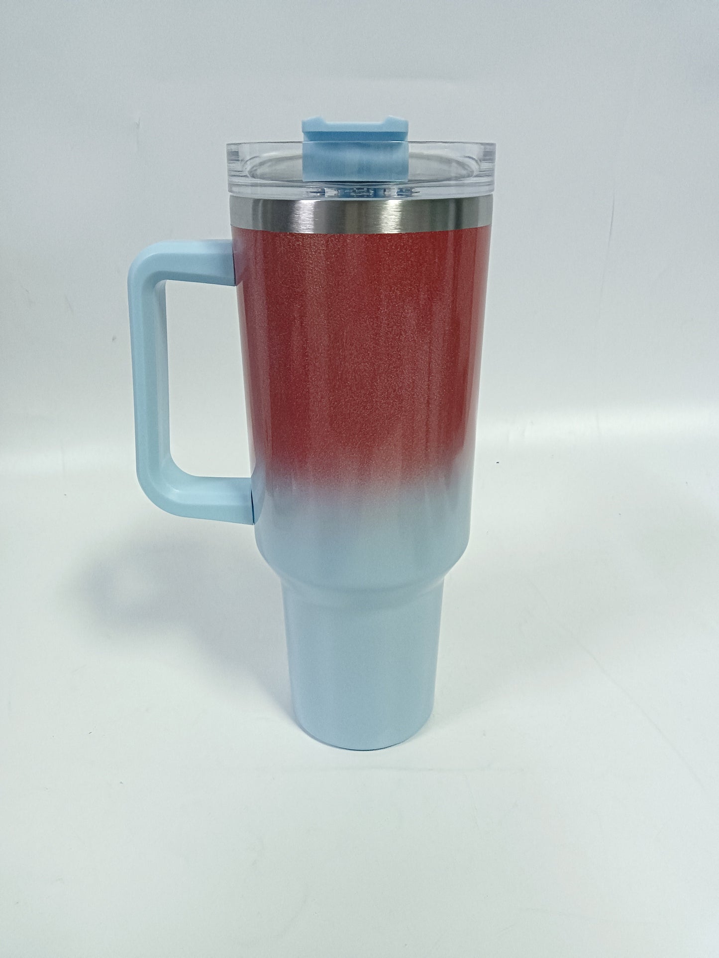 40 oz Tumbler with Handle and Straw Lid, Stainless Steel Insulated Cup For Beverage - Weshop876