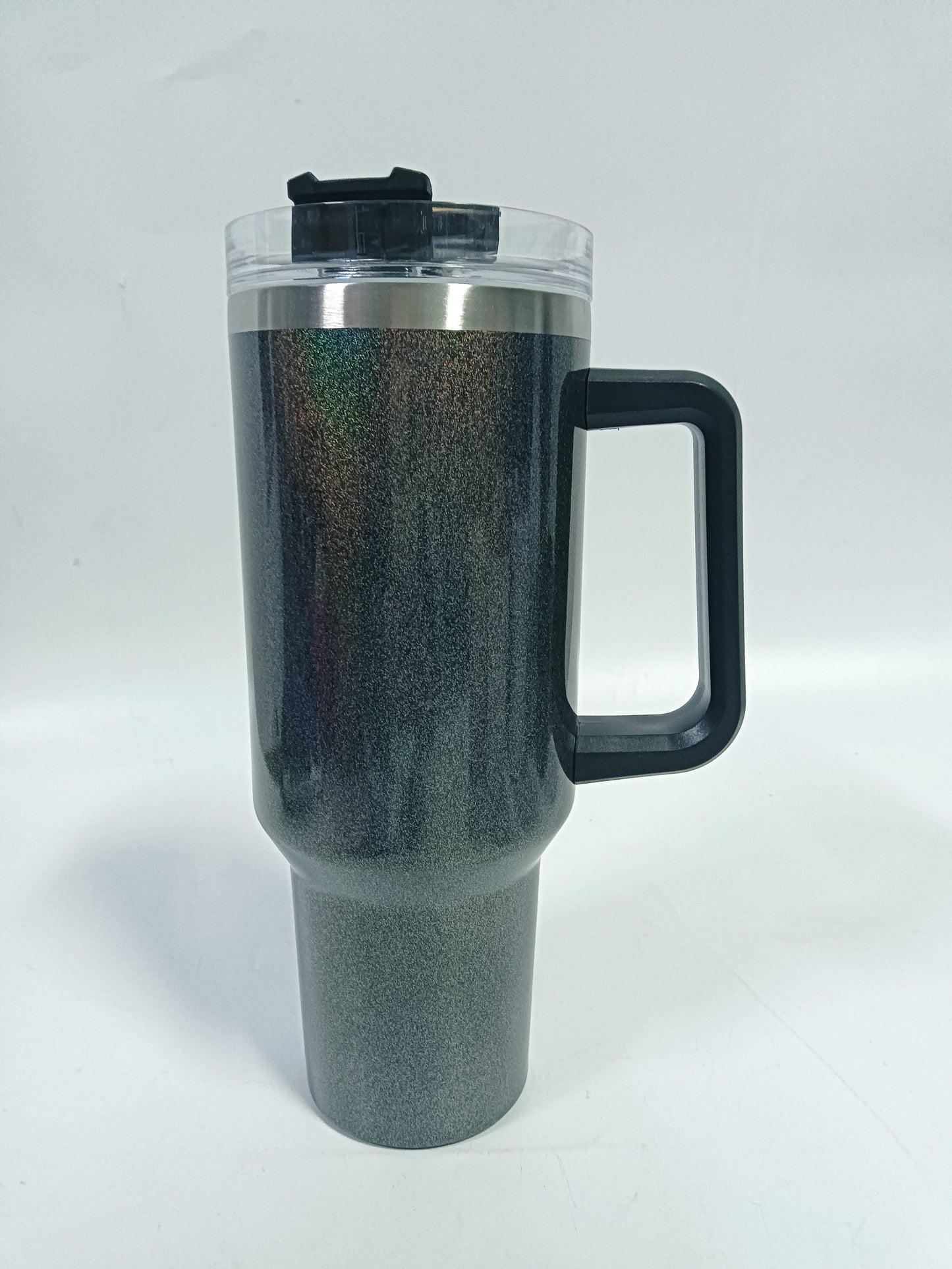 40 oz Tumbler with Handle and Straw Lid, Stainless Steel Insulated Cup For Beverage - Weshop876