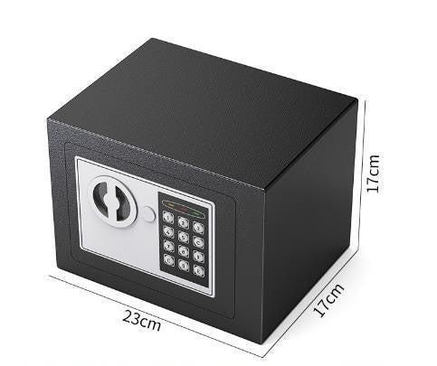 Security Safe Box for Money Safe with Keys & Pass Code, Lock Box Fireproof Safe with Digital Keypad - Weshop876