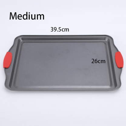 3 - Piece Nonstick Kitchen Oven Baking Pans - Premium & Stylish Non - Stick Steel - Weshop876