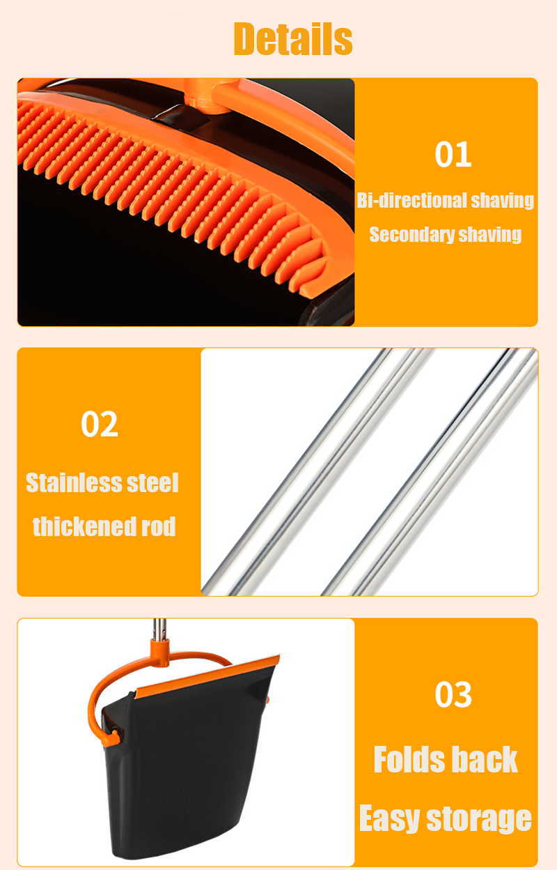 Upgrade Broom and Dustpan Set - Weshop876