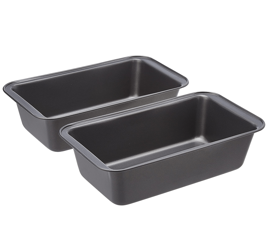 Rectangular Baking Bread Loaf Pan, Set of 2, Gray - Weshop876