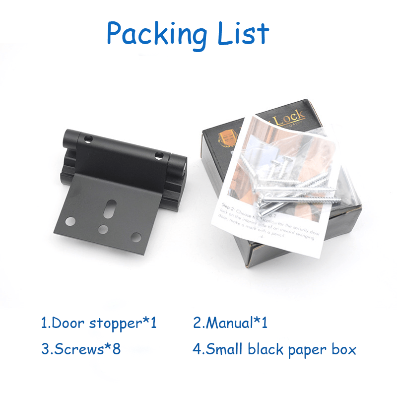 Security Door Reinforcement Lock - Weshop876