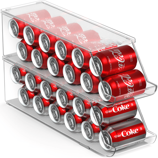 Stackable Soda Can Organizer with Lid(2 - Pack) - Weshop876