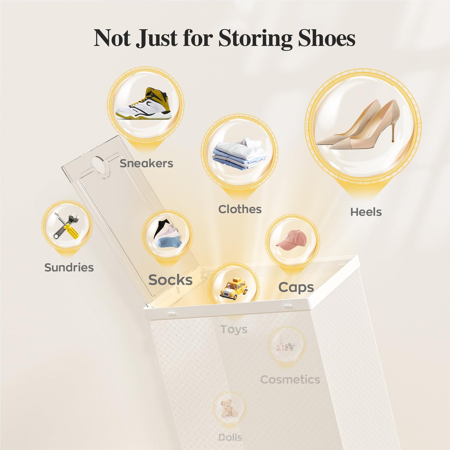 Shoe Storage Boxes Organizers ,12PCS - Weshop876