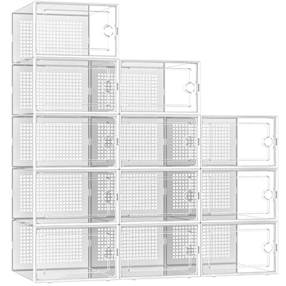 Shoe Storage Boxes Organizers ,12PCS - Weshop876