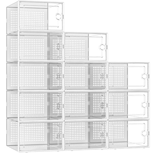 Shoe Storage Boxes Organizers ,12PCS - Weshop876