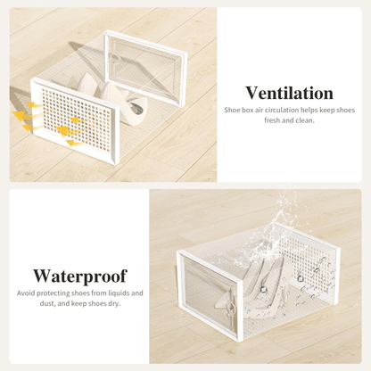 Shoe Storage Boxes Organizers ,12PCS - Weshop876